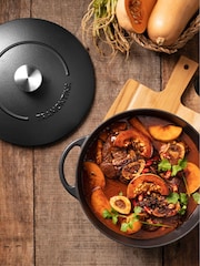Tramontina Black Enamelled Cast Iron Casserole Dish 28cm - Image 3 of 6