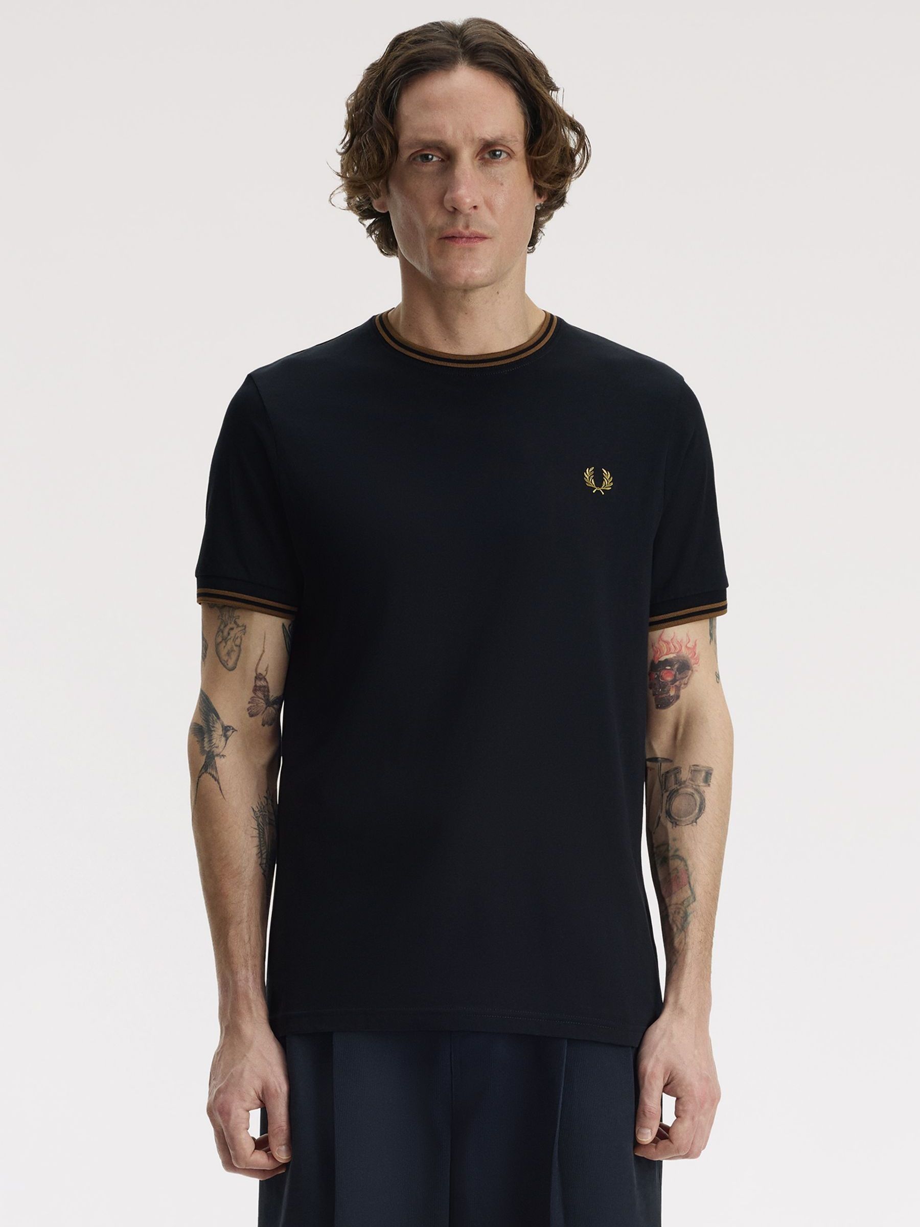 Fred Perry Bleu T-Shirt Twin Tipped - Image 2