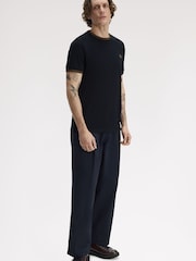 Fred Perry Blue Twin Tipped T-Shirt - Image 2 of 5
