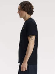 Fred Perry Blue Twin Tipped T-Shirt - Image 3 of 5