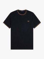 Fred Perry Blue Twin Tipped T-Shirt - Image 4 of 5
