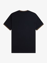 Fred Perry Blue Twin Tipped T-Shirt - Image 5 of 5