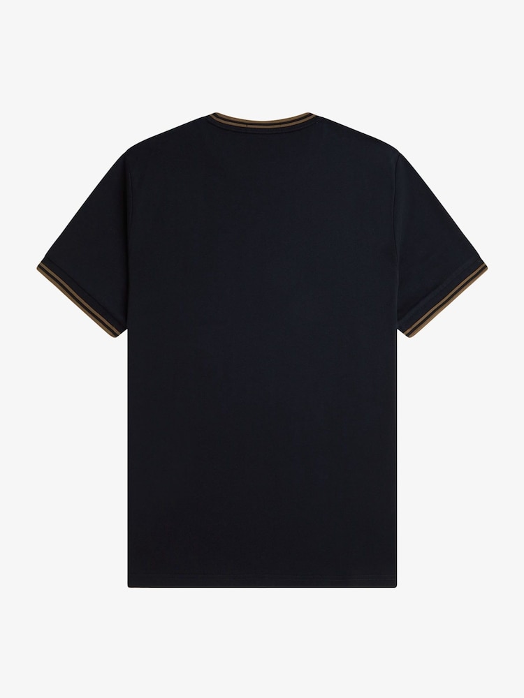 Fred Perry Blue Twin Tipped T-Shirt - Image 5 of 5