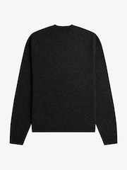 Fred Perry Grey Merinowool Saddlesleeve Jumper - Image 5 of 5