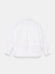Mint Velvet White Linen Sheer Panel Shirt - Image 8 of 8