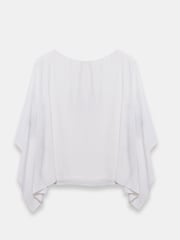 Mint Velvet Blue Floral Print Batwing Top - Image 8 of 8