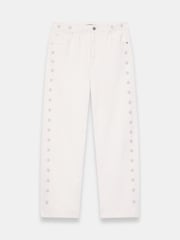 Mint Velvet White Floral Embroidered Jeans - Image 7 of 8
