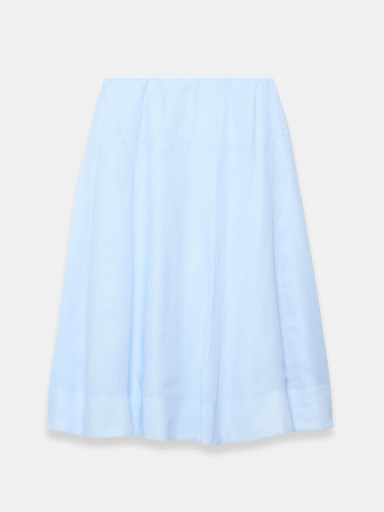 Mint Velvet Blue A Line Midi Skirt - Image 7 of 7