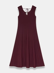 Mint Velvet Ribbet Midi-kjole med perler - Bilde 7 av 8