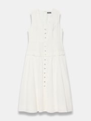 Mint Velvet White Linen Maxi Dress - Image 7 of 8
