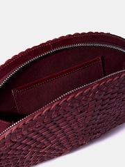 Rot - Mint Velvet Bea Leather Woven Purses - Bild 6 von 7