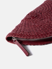 Rot - Mint Velvet Bea Leather Woven Purses - Bild 7 von 7