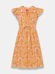 Mint Velvet Floral Print Cotton Midi Dress - Image 7 of 8