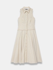 Mint Velvet Yellow Cotton Blend Striped Maxi Dress - Image 7 of 8