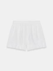 Mint Velvet White Linen Ruffle Trim Shorts - Image 7 of 7