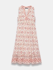 Mint Velvet Pink Geo Print Maxi Dress - Image 7 of 8