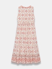 Mint Velvet Pink Geo Print Maxi Dress - Image 8 of 8