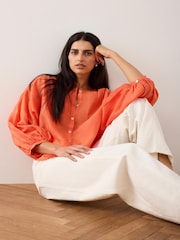 Mint Velvet Ramie Batwing Bluse - Bilde 1 av 7