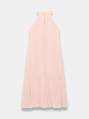 Mint Velvet Pink Beaded Halter Neck Dress - Image 8 of 8