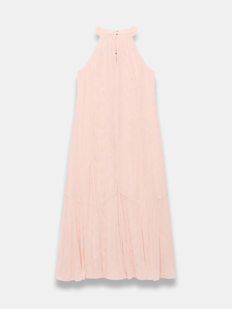 Mint Velvet Pink Beaded Halter Neck Dress - Image 8 of 8