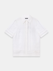 Mint Velvet White Linen Resort Shirt - Image 6 of 7