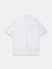 Mint Velvet White Linen Resort Shirt - Image 7 of 7