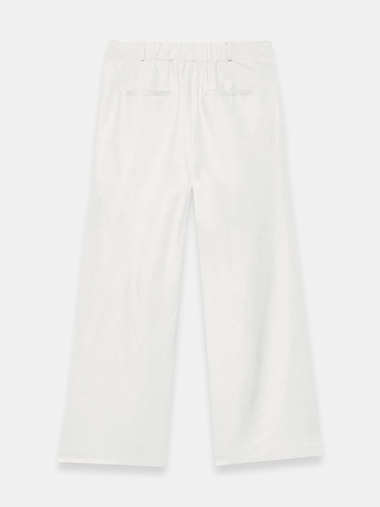 Mint Velvet Cream Wide Leg Trousers - Image 8 of 8