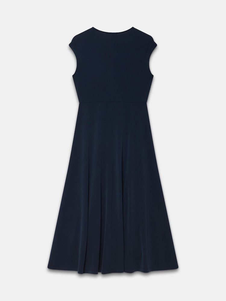 Mint Velvet Blue Jersey Asymmetric Dress - Image 7 of 7 Mint Velvet Blue Jersey Asymmetric Dress - Image 7 of 7