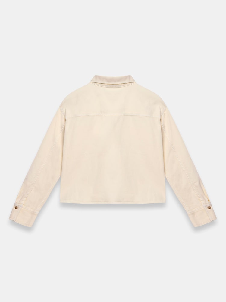 Mint Velvet Yellow Denim Cropped Shirt - Image 8 of 8