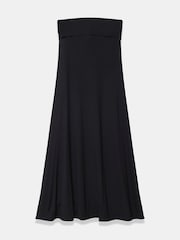 Mint Velvet Black Jersey Bandeau Maxi Dress - Image 6 of 7