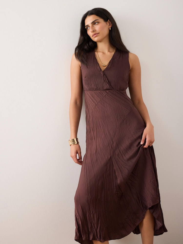 Mint Velvet Crinkle Maxi Dress - Imagen 2 de 8
