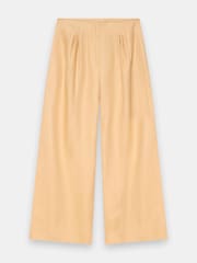 Mint Velvet Yellow Linen Wide Trousers - Image 6 of 7