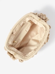 Mint Velvet Cream Lila Crochet Clutch Bag - Image 4 of 5