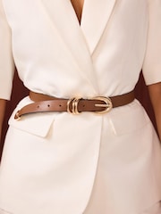 Mint Velvet Brown Buckle Belt - Image 4 of 4