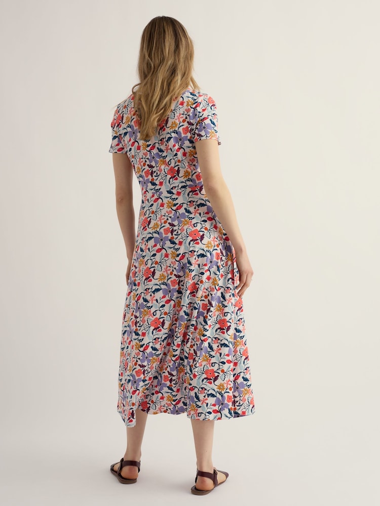 Seasalt Cornwall White Tall Short Sleeve Veronica Dress - Image 2 of 5 Seasalt Cornwall White Tall Short Sleeve Veronica Dress - Image 2 of 5