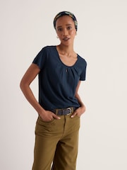 Seasalt Cornwall Dark Blue Appletree T-Shirt - Image 3 of 6