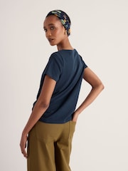 Seasalt Cornwall Dark Blue Appletree T-Shirt - Image 4 of 6