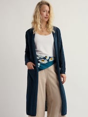 Seasalt Cornwall Blue Apple Rose Cardigan - Image 1 of 5