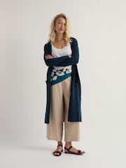Seasalt Cornwall Blue Apple Rose Cardigan - Image 3 of 5