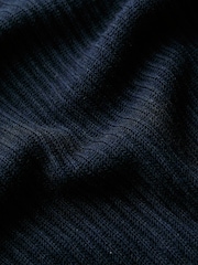 Seasalt Cornwall Blue Koeswik Knitted Polo Shirt - Image 5 of 5