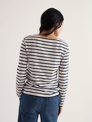 Seasalt Cornwall White/Blue Sailor Top - Image 2 of 5