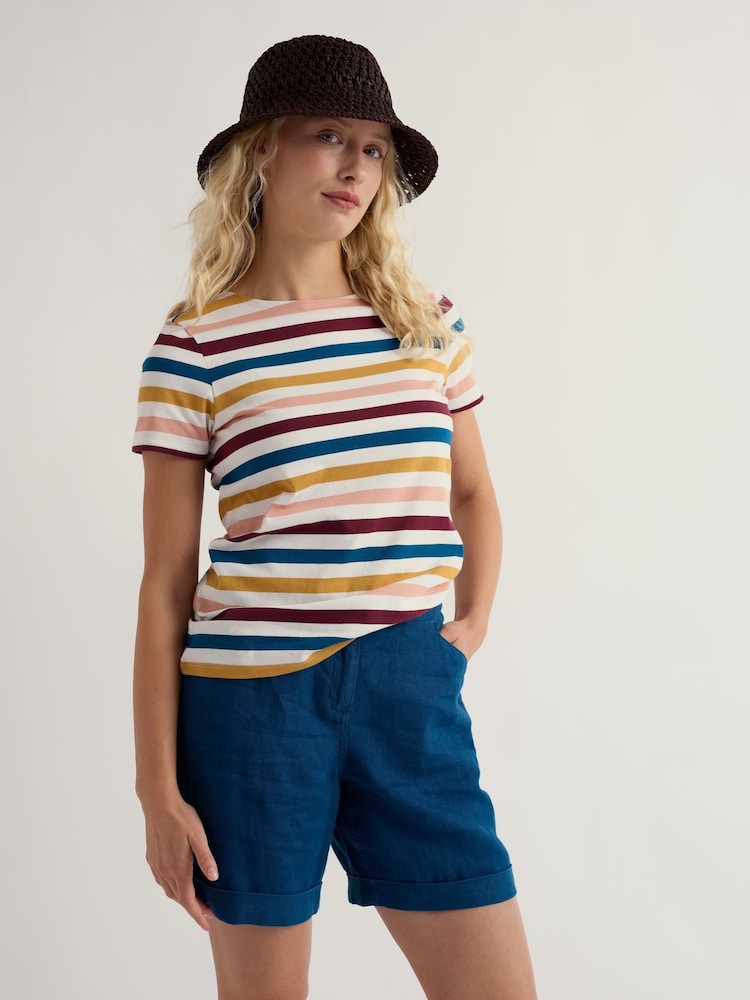 Seasalt Cornwall White Sailor T-Shirt - Image 1 of 5