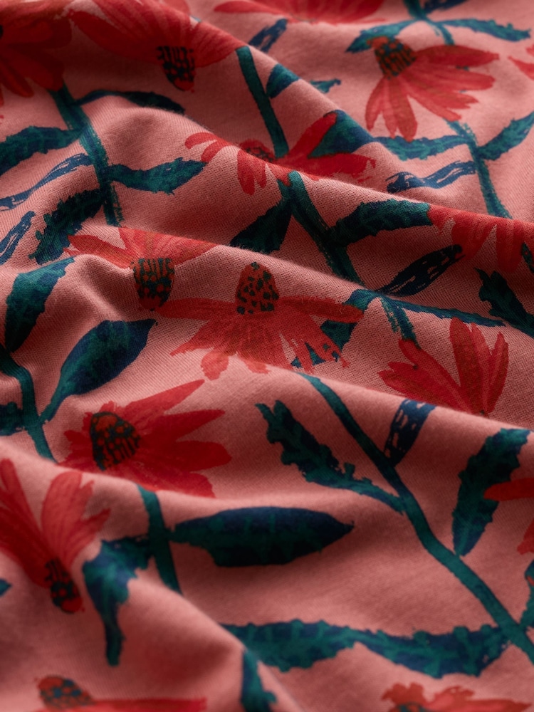 Seasalt Cornwall Pink 3/4 Kellow Top - Image 5 of 5