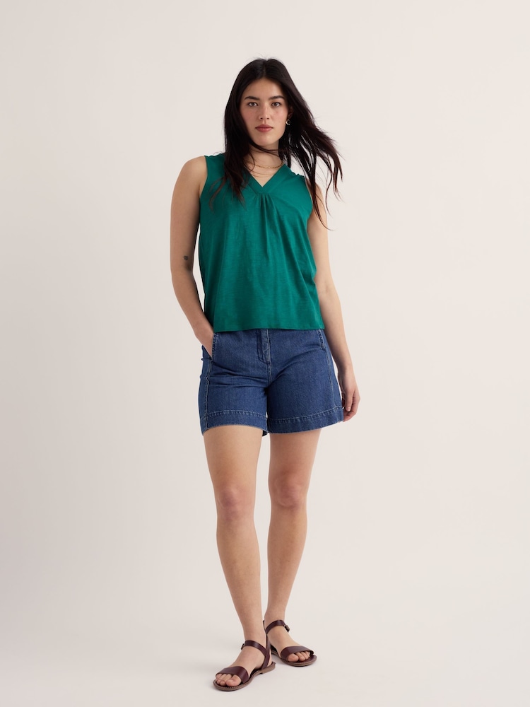 Seasalt Cornwall Green Achilla Vest - Image 2 of 5 Seasalt Cornwall Green Achilla Vest - Image 2 of 5