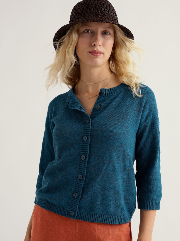 Seasalt Cornwall Green Pentire Steps Cardigan - Image 1 of 5