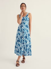 Seasalt Cornwall Blue Petite Sun Gleam Dress - Image 1 of 5