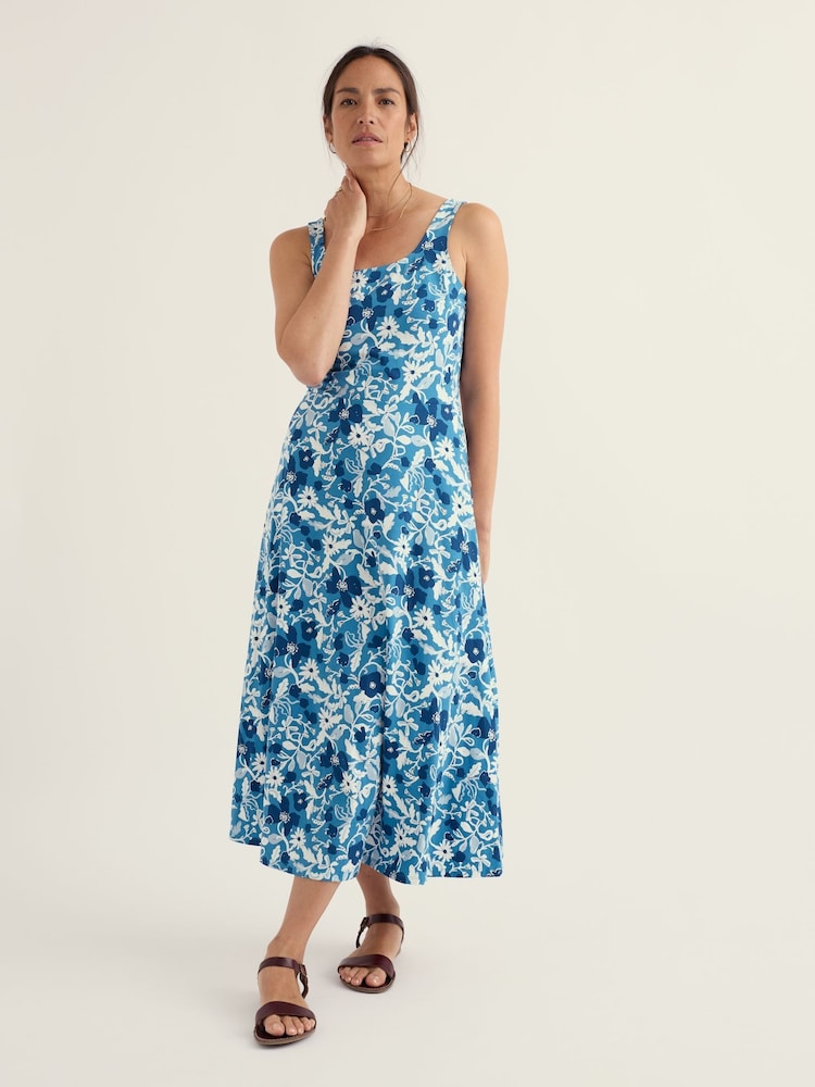 Seasalt Cornwall Blue Petite Sun Gleam Dress - Image 1 of 5