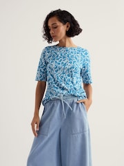 Seasalt Cornwall Blue Poisson T-Shirt - Image 1 of 5