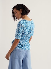 Seasalt Cornwall Blue Poisson T-Shirt - Image 3 of 5