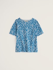 Seasalt Cornwall Blue Poisson T-Shirt - Image 4 of 5